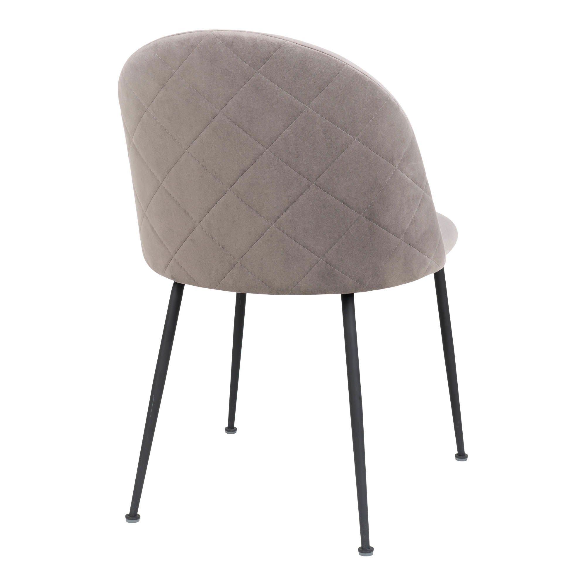 Geneve Esszimmerstuhl 2er Set – Polsterstuhl mit Samtbezug, 51×56×76 cm